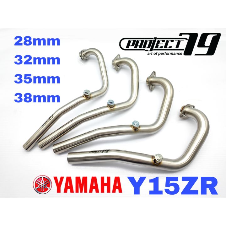 Manifold Yamaha Y15ZR Universal Stainless Steel Manifold Link Pipe 28mm 32mm 35mm 38mm Y15 Ysuku Y15 Modification Motor Accessories