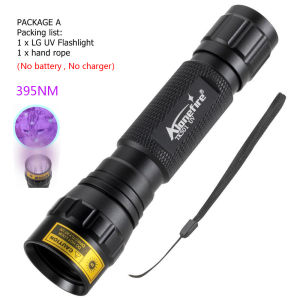 AloneFire SV004 LGชิปแสงสีม่วงอ่อน10วัตต์พลังงานสูง365nm/395nm UvไฟฉายแสงUVสีดำสัตว์เลี้ยงปัสสาวะไฟฉายUvแมงป่อง