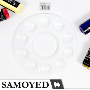 Palet Lukis / Cat / Painting / Painters Palette Plastik Bulat / Lingkaran Samoyed PPLT-R11