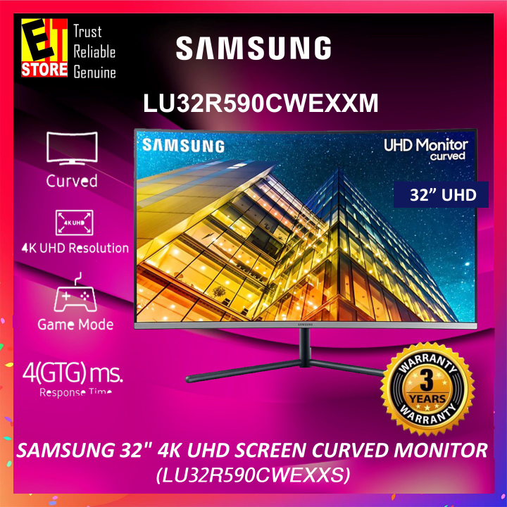SAMSUNG 32 UR59C LU32R590CWEXXS UHD 4K /1500R CURVED Monitor Bezeless