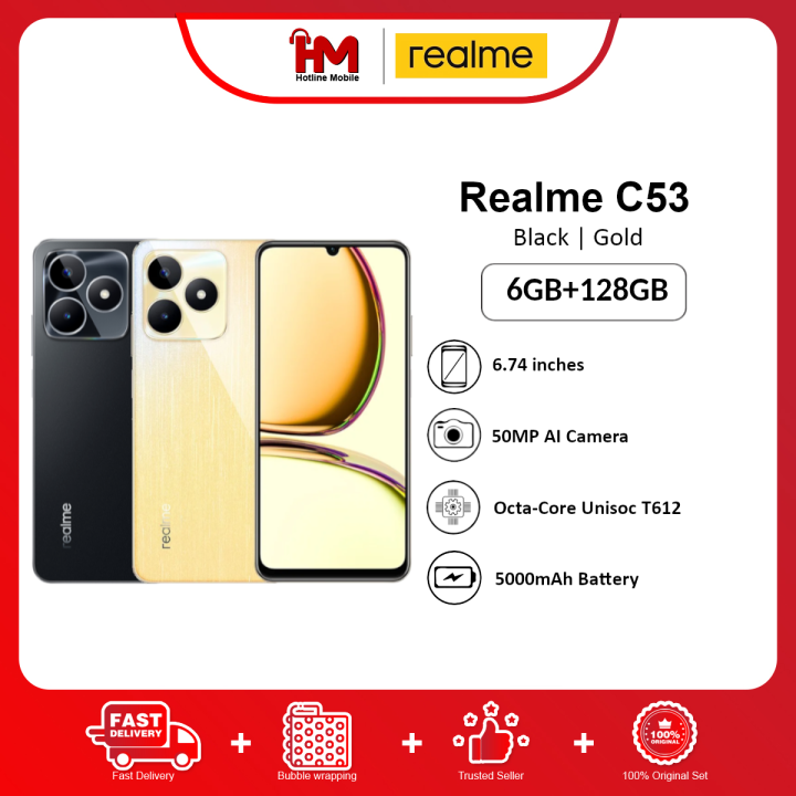 Realme C53 Smartphone (6GB RAM+128GB ROM), Original Realme Malaysia
