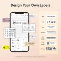 NIIMBOT D11 12-15mm Label Printer, Portable Wireless Bluetooth Thermal Label Maker with Rechargable Battery iPhone and Android Mobile Phone APP. 
