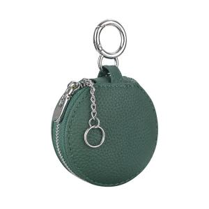Smart King Genuine Leather Keychain Earphone Bags Mini Creative Coin Purse Mirror Small Cosmetic Bag 2668