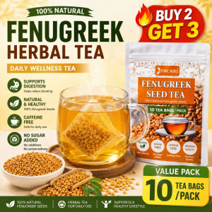 READY - Fenugreek Seed Tea Bags Natural Herbal Tea Supports Digestion Bloating Relief Wellness No Sugar