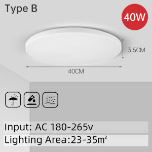 CHENBEN Modern Led Ceiling Light 18W 30W 40W Ultra Thin Easy Install Ceiling Lamp 25/32/40/50CM Round Panel Lights For Living Room Bedroom Kitchen Bathroom Lighting Fixture