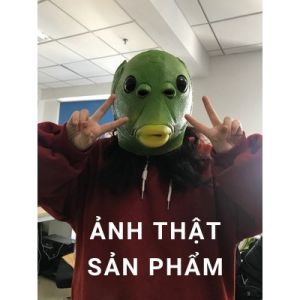 Mặt Nạ Hóa Trang Đầu Cá - Mặt nạ cá xanh - Mặt nạ hóa trang Halloween ( HOT TREND TIKTOK )
