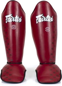 Fairtex Competition Muay Thai Shin Guards SP5 - Red