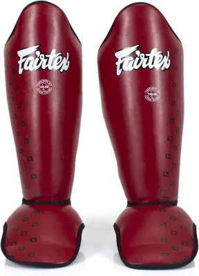 Fairtex Competition Muay Thai Shin Guards SP5 - Red