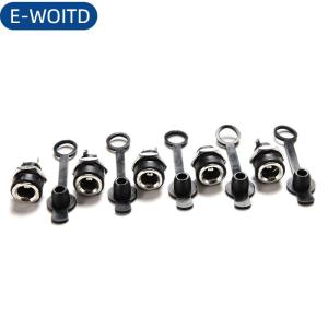 E-WOITD 1pc Waterproof 5.5 x2.1mm DC Socket Power Jack Plug Female Mount Connector