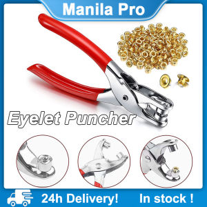 2in1 Eyelet Puncher 4mm for Hang Tag Leather  Paper puncher tools set Snap Button eyelet Pliers Hand Tools Eyelets Grommet Pliers Grommet Eyelet Plier Set Eyelet Hole Punch Pliers Kit