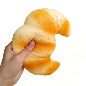 CHIC HUT Hand Relaxing Squishy Croissant Slow Rising Super Soft Bread Squishy Toy Boys Girls Calming Sensory Fidget Cake Kids Adults