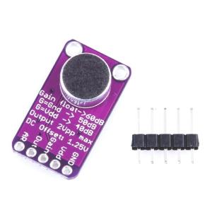 Low Noise MAX9814 Microphone Preamp Module 40dB 50dB 60dB Adjustable For Development Boards ESP826