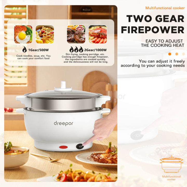 Dreepor%20Multifunctional%20Non-stick%20Rice%20Cooker%20Frying%20pan%20cooking%20Electric%20hot%20pot%20-%20Image%203