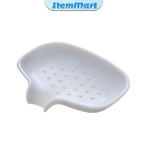 ItemMart Silicone Soap Dish Soap Holder Soap Tray Non-slip and Flexible for Bathroom