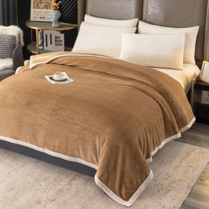 New flannel milk velvet blanket bedding single blanket afternoon sleeping office thickened cover blanket student single blanket