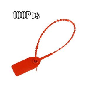 100Pcs Security Seal Tag Disposable Self-Locking Security Seal Cable Ties