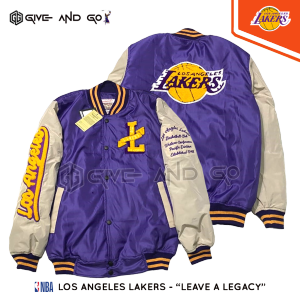 Bomber Varsity Jacket Los Angeles Lakers Black Mamba Premium Embroidery