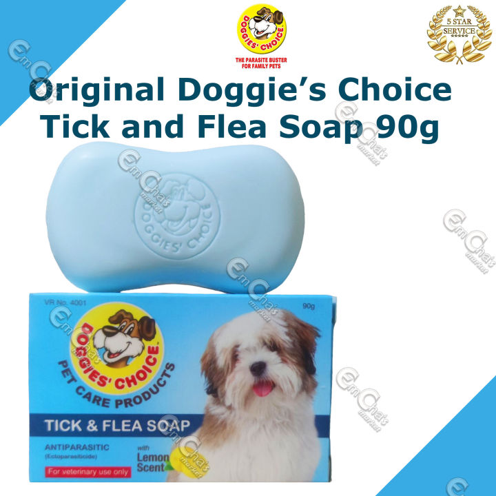 Doggie's Choice (BLUE SOAP) By JTC Anti Tick and Flea Soap 90g  Anti-Parasitic (agr)Dog Soap Tick and Flea Soap for Dog Lazada PH