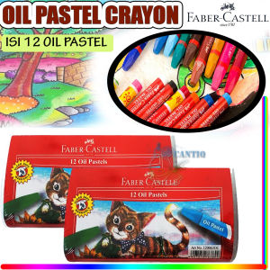 QCF Faber Castell CRAYON 12 WARNA Oil Pastel Pastels Crayon Krayon Isi 12 Warna Crayon Faber Castell Hexagonal Oil Pastel Krayon Faber Castell Peralatan Menggambar Anak Perlengkapan Sekolah Peralatan Kesenian Melukis