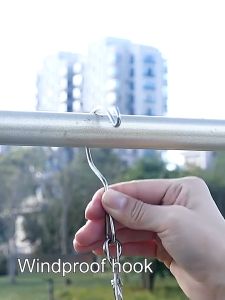 Stainless steel clothes rack with clips windproof and slip-resistant sturdy and durable suitable for homes dormitories balconies and similar places