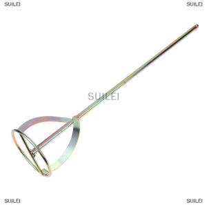 [COD] SUILEI 1pcs S-type Mixer Drill Paint Stirring Rod Handheld Paint Plaster Mortar Mixing Paddle Machine Power Tool Accessories