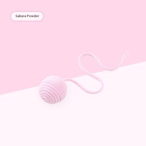 KS ลูกบอลของเล่นแมวน่ารักสำหรับอินเตอร์แอกทีฟและทำความสะอาดฟันดีไซน์เชื่อกเซ็กส์ทอย