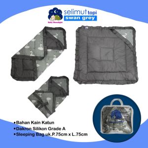 Promo..!! Selimut topi bayi hoodie motif bisa bolak balik bahan premium.