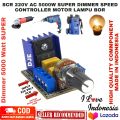DIMMER SCR 220V AC 5000W DIMMER SPEED CONTROLLER MOTOR LAMPU BOR. 