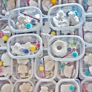 [HÀNG CÓ SẴN] Đồ Chơi Tô Tượng Bằng Thạch Cao Kèm Màu Kèm Bút Cho Bé Thỏa Sức Sáng Tạo