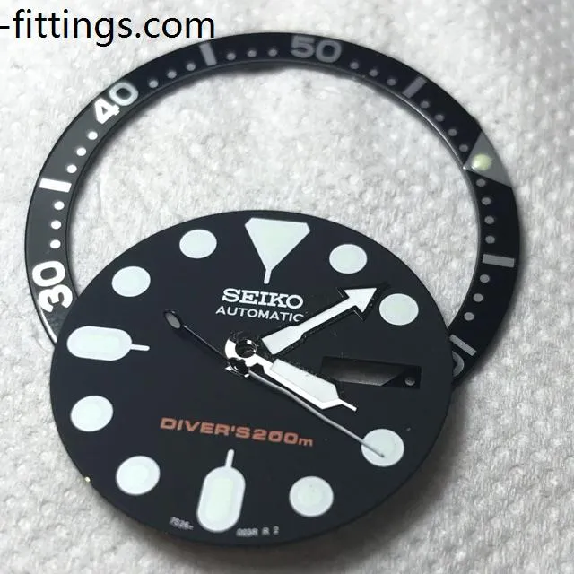 Seiko Divers Bezel Dial Hand Set Replacement FOR SKX007 7002