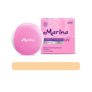 MARINA Compact Powder UV Brighten Up 12gr || Marina Bedak Padat Tahan Lama
