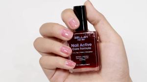 Gellen Pro Active Glow One Step Ridge Filler Nails Concealer & Strengthener with Hexanal B5 Calcium & Grape Seeds Oil for thier Nails Ultra-Glowy Shine Vegan & Cruelty-free