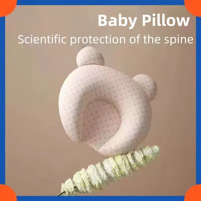 Baby Pillow Stereotype Pillow Prevent Flat Head Sleeping Shaping Support White for Baby 0-12 Month