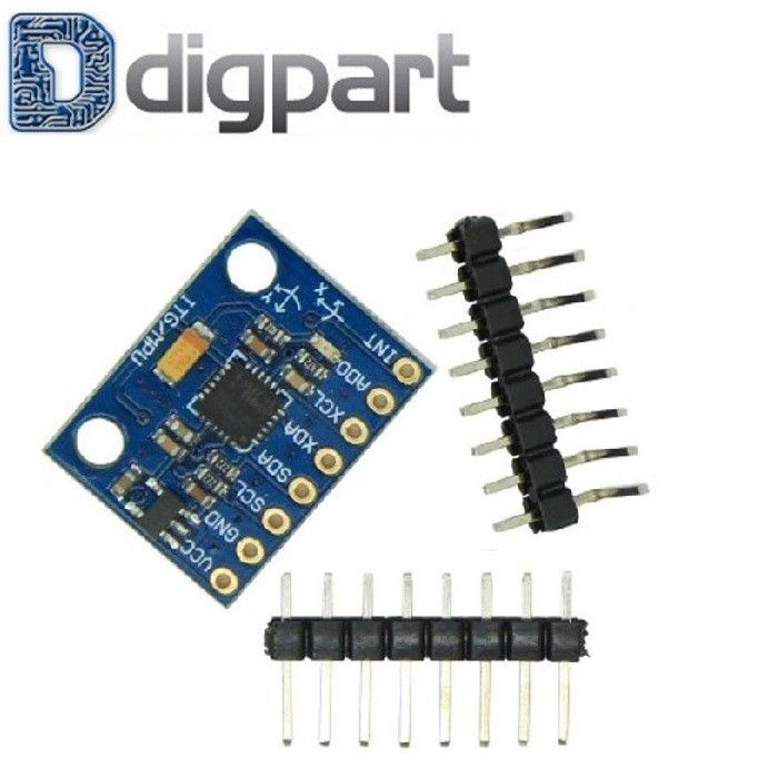 GY-521 MPU-6050 3 Axis Accelerometer Gyroscope Arduino Raspberry Pi ...