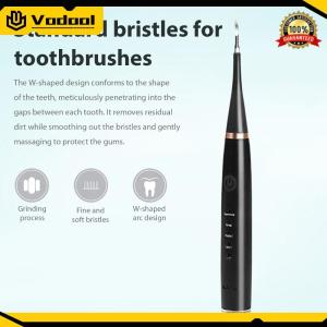 Ultrasonic Calculus Tartar Remover with 3 Brush Heads Plaque Remover Adjustable Modes IPX6 Waterproof for Men Women Home Travel