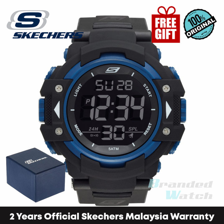 Skechers SR1035 Mens Large XL Size Digital Nylon Velcro Strap