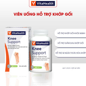 Viên Uống Xương Khớp VITAHEALTH Knee Support Giúp Giảm Đau Và Thoái Hóa Khớp Gối Tái Tạo Sụn Khớp(Hộp 60 Viên)