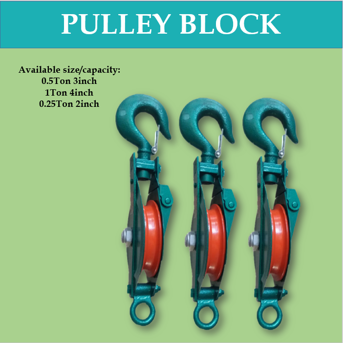 Choice Tools Heavy Duty Pulley Block 0.25T 0.5T 1T / Lifting Pulley
