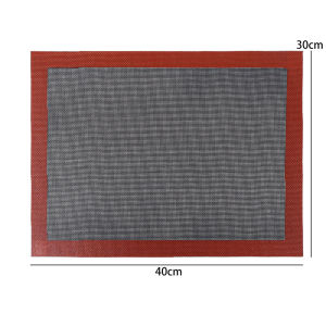 5ชิ้นถาดอบขนมทำอาหาร30X40cm ทนความร้อนซิลิโคนเกรดอาหารระบายอากาศได้แผ่นกันลื่นเตาอบไมโครเวฟครัวอุปกรณ์เสริม