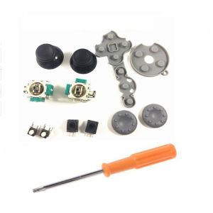 [Ready Stock] Xbox 360 3D Analog Thumb Joystick  13 Pcs/Set Gaming Accessories  With Handle Conductive Adhesive+Screwdriver Repair Parts Replace Tools