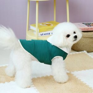 OKKFINE Windproof Dog Warm Clothes Winter Plush Dog Hiking Jacket Fashion Padded Down Pet Clothes for Small Medium Dog