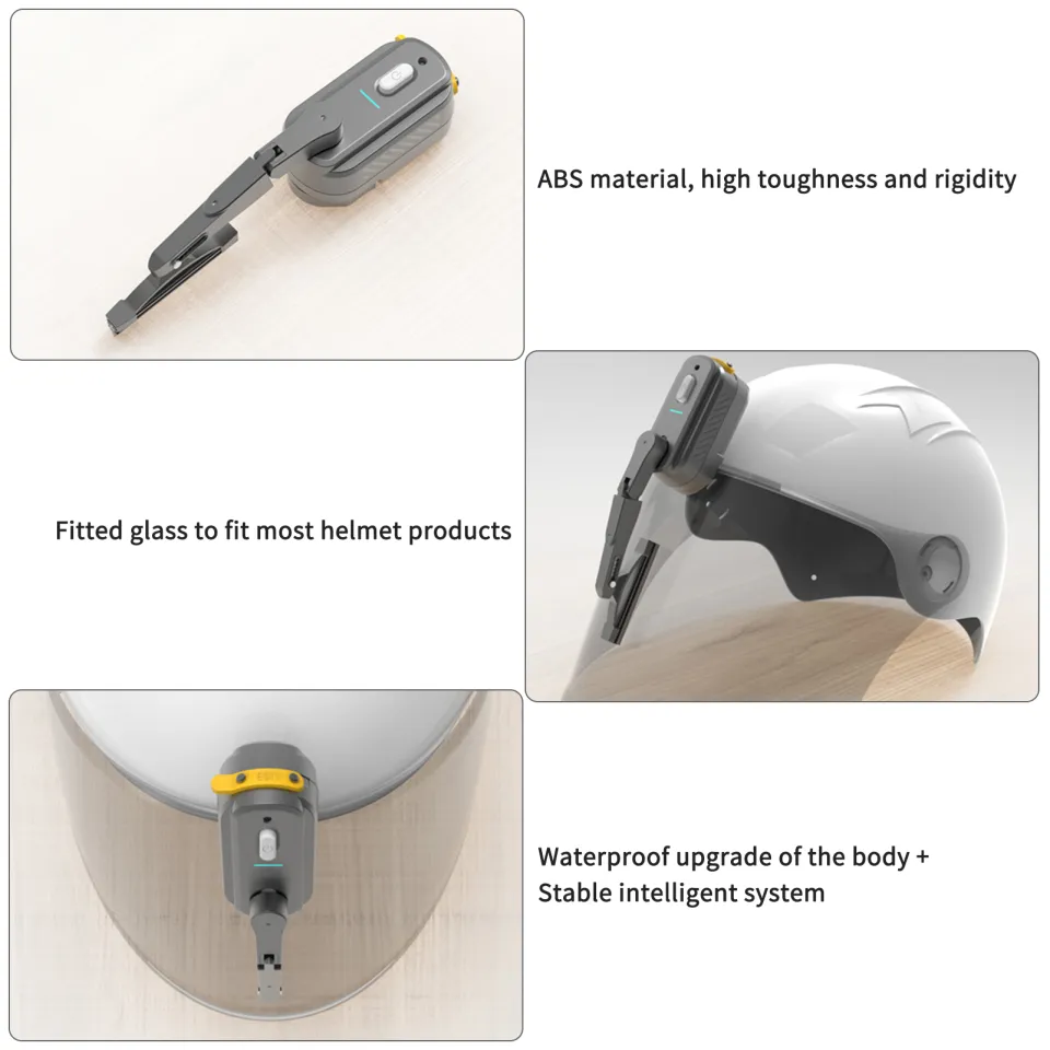 helmet wiper lazada Motorcycle Electric  Mavigadget Helmet Visor Sticker Design Helmet