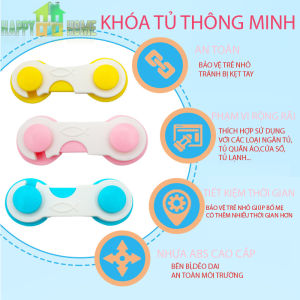 Khóa Chốt Cài Tủ Lạnh Tủ Đồ Ngăn Kéo Chống Kẹp Tay An Toàn Cho Bé