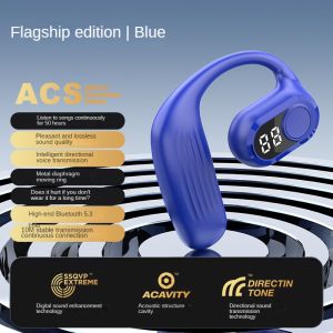 ♥จัดส่ง SFREE♥หูฟังเดี่ยวไร้สาย F2 PRO หูฟังบลูทูธไร้สายคุณภาพไร้เสียง Hd หูฟังนำเสียงผ่านอากาศไม่อินเอียร์สำหรับวิ่งธุรกิจยิมเล่นเกม