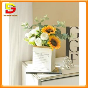 Giỏ Hoa Túi Kraft Giỏ Hoa Tú Cầu Nhiều Màu Sắc Trang Trí Nhà Cửa Làm Quà Tặng Ý Nghĩa DG-422