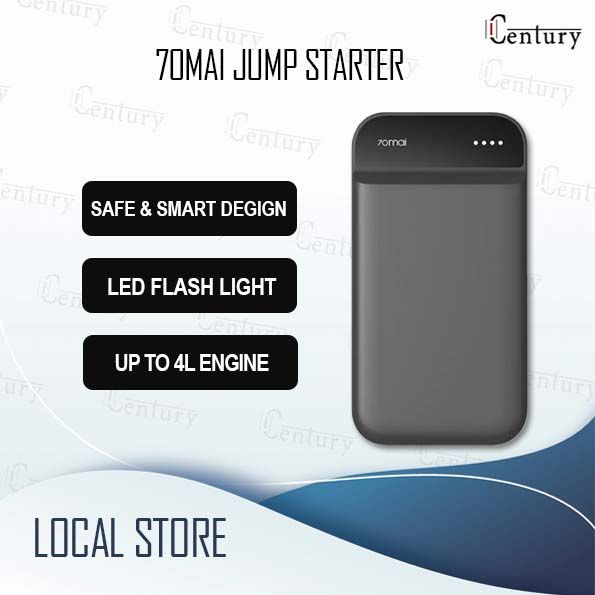 70mai 70 Mai Jump Starter 11100mAh Portable Auto Car Emergency Booster ...