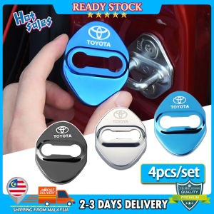 Toyota Stainless Steel Door Lock Cover Case Protector Cover Toyota Camry Altis Vios Avanza Innova viva car accessories