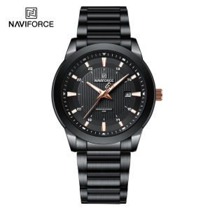 NAVIFORCE Watch for Men Waterproof 2023 Casual Sports Watches Stainless Steel Quartz Relo Luminous Date Wristwatch