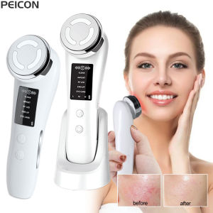 DHALUSA Health Facial Massager RF Facial Radiofrequency High Frequency Face Lifting Machine EMS Facial Microcurrent Lift Skin Tightening Device