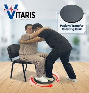 360° Patient Transfer Rotating Disk Transfer Board | Elderly Bed Wheelchair Car Transfer Assist